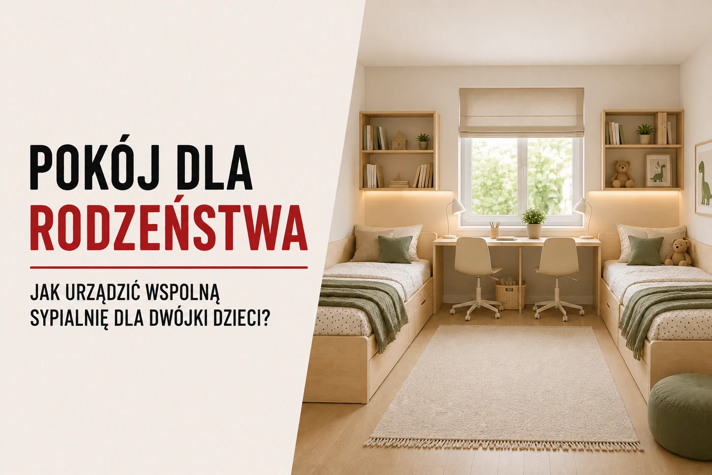 Pokój dla rodzeństwa — jak urządzić wspólną sypialnię dla dwójki dzieci?
